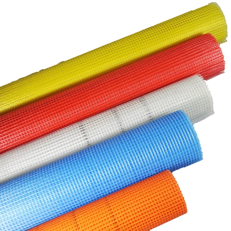 Different colors sticky fiberglass net used for construction material ...