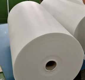 White color and high strength fiberglass tissue for wall covering