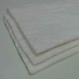 White color 8mm thickness fiberglass needle mat used for filter