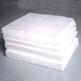 White color 10mm thickness fiberglass needle mat used for insulation