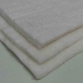 White color 10mm thickness fiberglass needle mat used for insulation