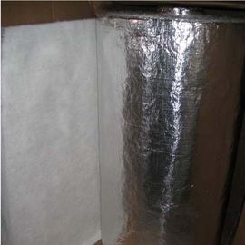 White color 25mm thickness fiberglass needle mat used for insulation