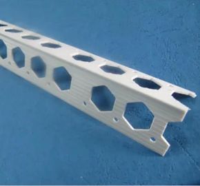 White color PVC angle bead with high quality fiberglass mesh used for wall corner