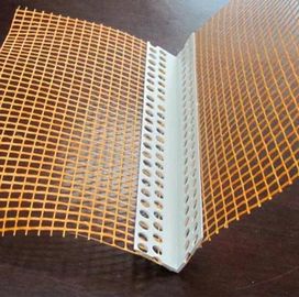 White color Plastic Corner profile with good quality fiberglass mesh used for wall corner