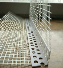 White color Plastic Corner bead with good quality fiberglass mesh used for wall corner