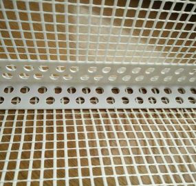 White color Plastic Corner bead with good quality fiberglass mesh used for wall corner