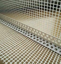 White color Plastic Corner bead with good quality fiberglass mesh used for wall corner